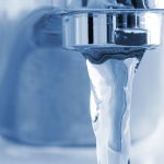 clean and filtered water from the faucet